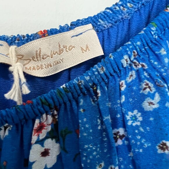 Cobalt blue made in Italy silk blend dress - Picture 2 of 8
